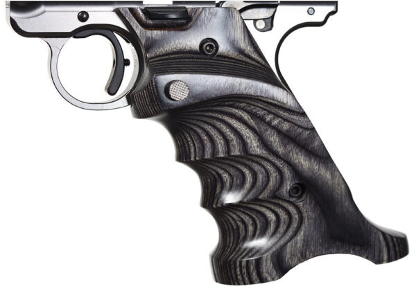 RETURNED - Volquartsen Laminated Wood Pistol Right Hand Grips for Standard Frame Ruger Mark 4 IV Gray- VCTRG-4-G-R