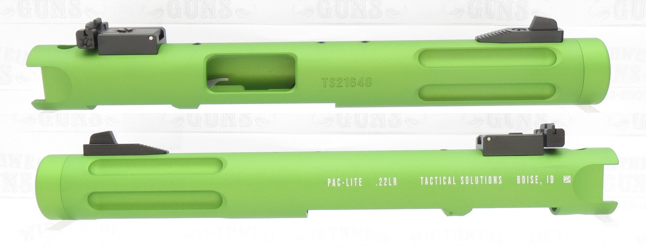 TacSol Tactical Solutions 4.5" Fluted Pac-Lite Upper for Ruger Mark 1 2 3 MATTE Laser Green 1/2"x28 threads