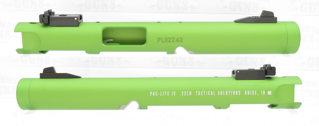 TacSol Tactical Solutions 4.5" NON-Fluted Pac-Lite IV Upper for Ruger Mark 4 MATTE Laser Green 1/2"x28 threads