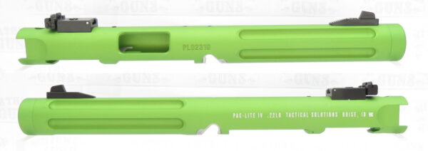 TacSol Tactical Solutions 6" Fluted Pac-Lite IV Upper for Ruger Mark 4 MATTE Laser Green 1/2"x28 threads
