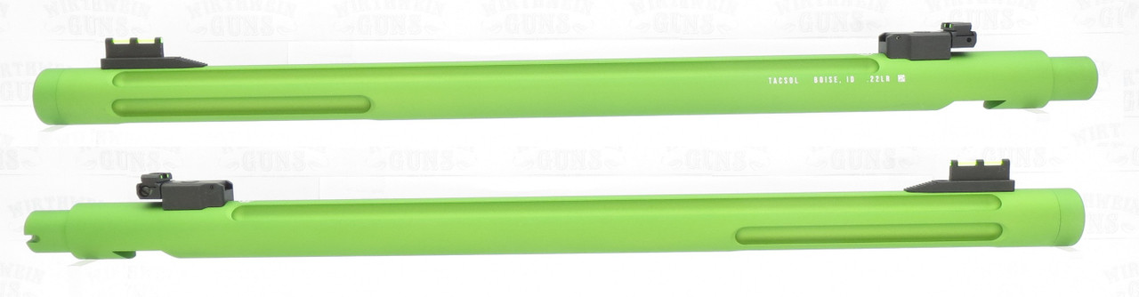 TacSol Tactical Solutions Open Sight X-Ring 1/2"-28 Threaded MATTE Laser Green Barrel for Ruger 10/22