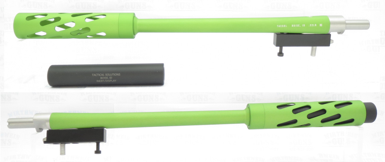 TacSol Tactical Solutions  **TAKEDOWN** SBX Barrel MATTE Laser Green 1/2"x28 Threads for Ruger 10/22
