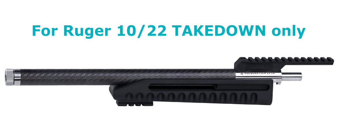 Volquartsen 10/22 TAKEDOWN Lightweight Barrel with STAINLESS Ends and Forend