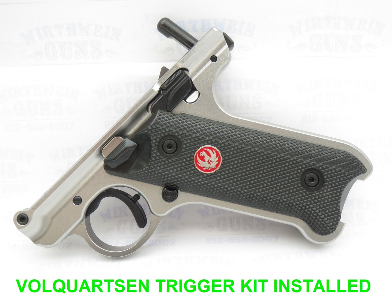 Ruger NEW Take Off Mark IV 4 Standard Stainless Steel Grip Frame Lower WITH NEW VOLQUARTSEN TRIGGER KIT INSTALLED