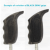 variation in grain and color of black gray chiappa rhino revolver grips