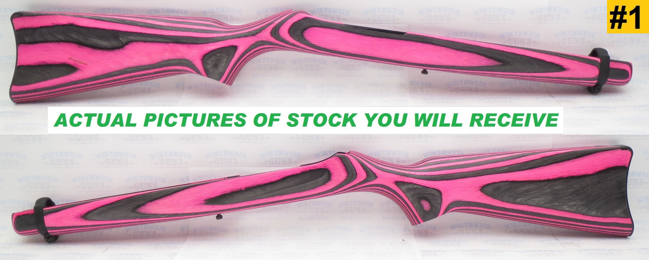 Factory Ruger 10/22 PINK Laminated Wood Stock model 1222 #1