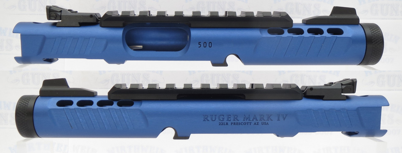 Ruger Mark IV 4 LITE NEW Take Off Upper Blue Anodized with Rail and Sights 1/2x28 Threads 43961