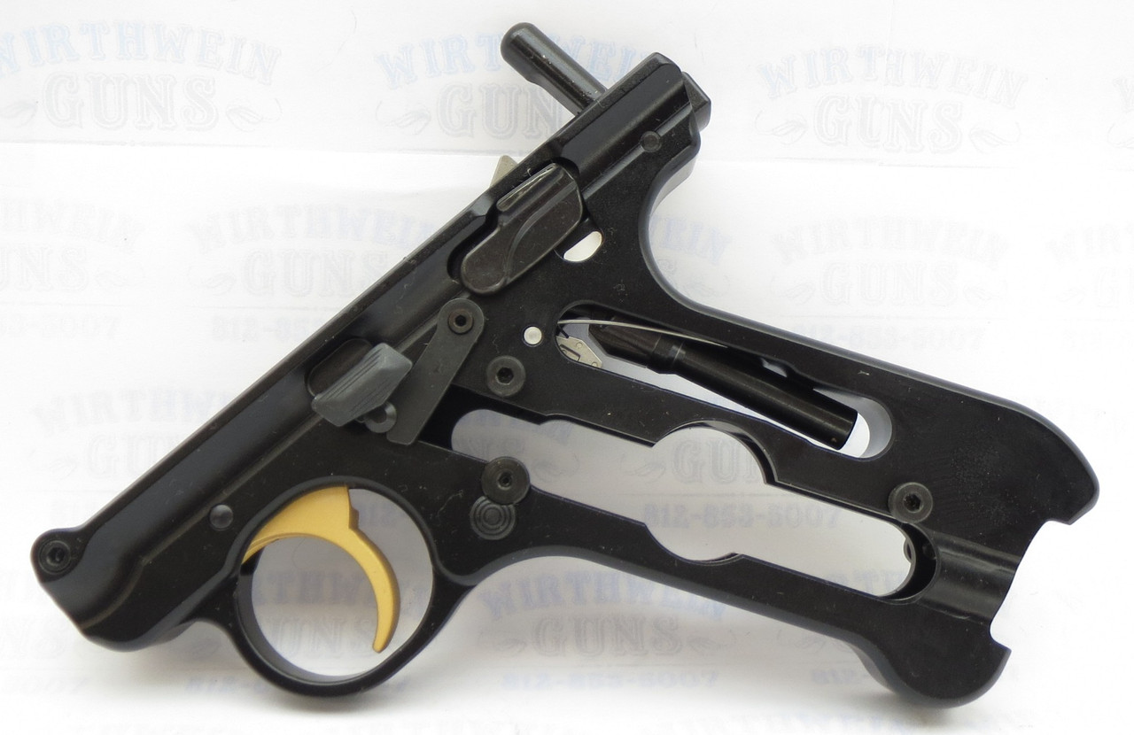 Ruger NEW Take Off Mark IV 4 Standard Black Aluminum Grip Frame Lower with Gold Trigger