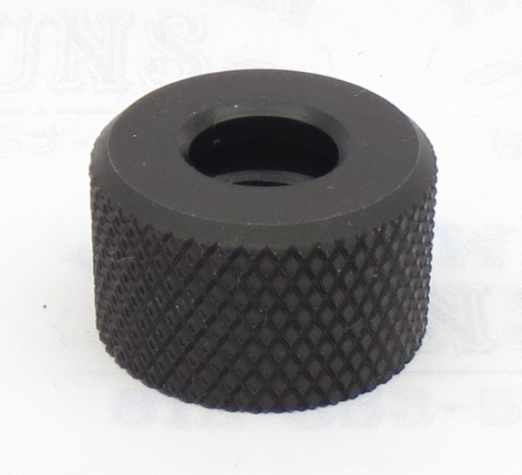 Factory Ruger Mark 3 4 IV Black Steel Thread Protector -Barrel Cap- for Tactical and any other .875" diameter barrel - 1/2" x 28 Threads
