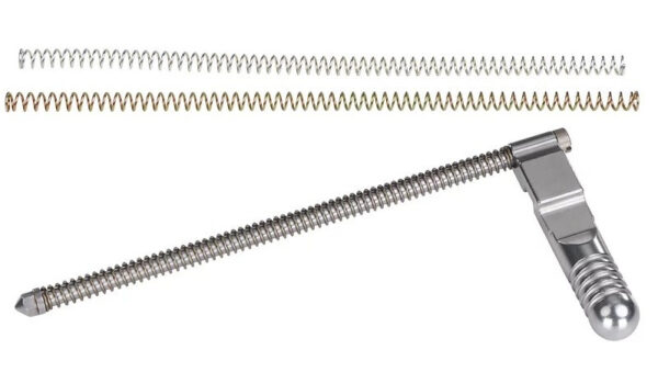 Volquartsen Silver Extended Bolt Handle - Recoil Rod Assembly for Ruger 10-22 & Charger  VF10EB-S