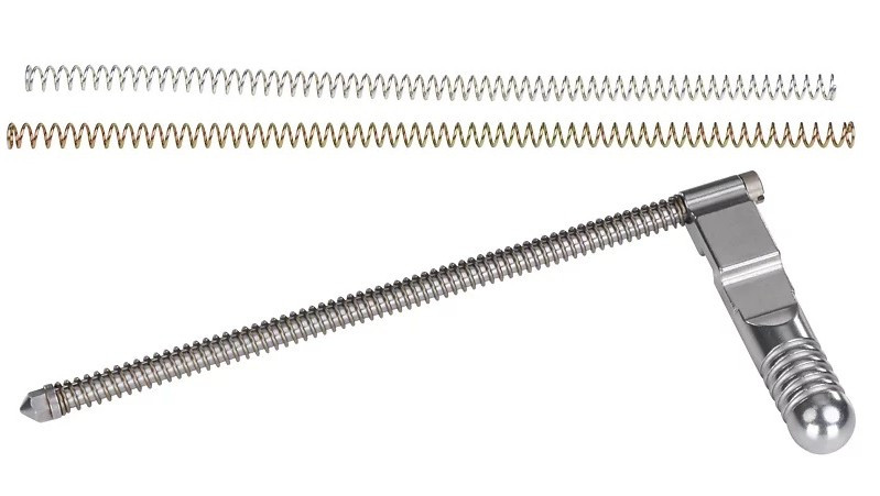 Volquartsen Silver Extended Bolt Handle - Recoil Rod Assembly for Ruger 10-22 & Charger  VF10EB-S
