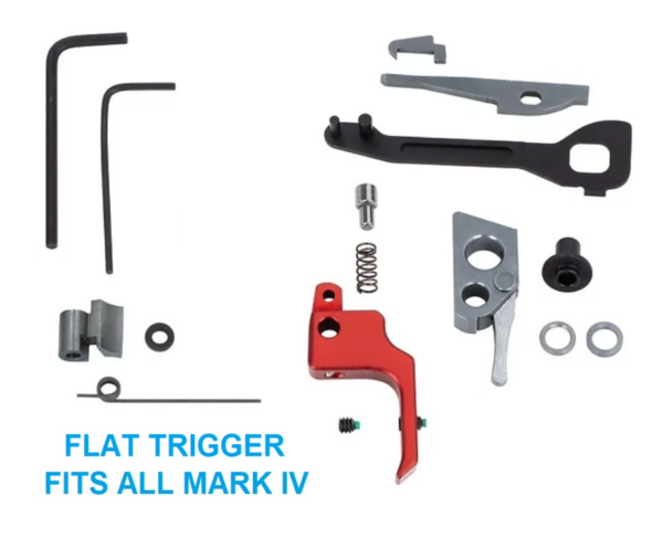 Volquartsen Competition Kit for Ruger Mark IV 19.22 Red FLAT Trigger VC4PCK-0002