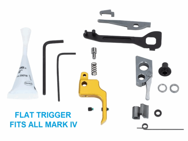 Volquartsen Competition Kit, Mark 4 IV, 19.22 Gold FLAT Trigger VC4PCK-0003
