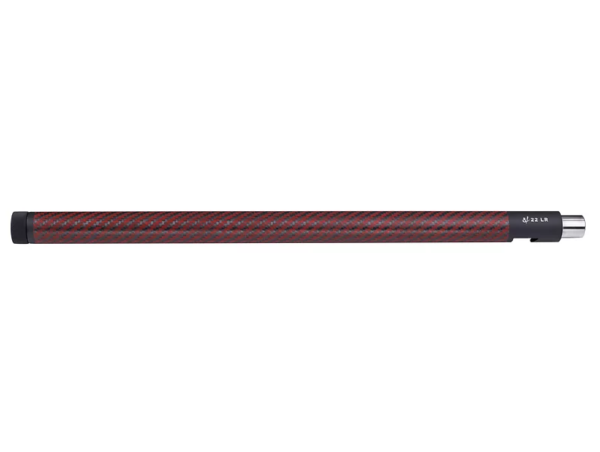 Volquartsen Ruger 10/22 Lightweight RED Carbon Fiber Barrel with BLACK Ends and 1/2"x28 Threads VF10LCF-0008