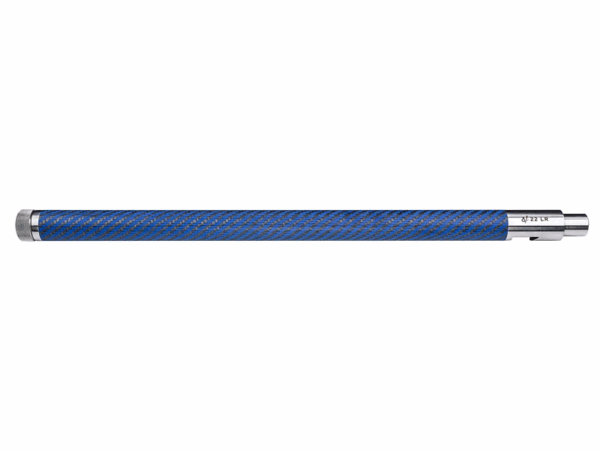 Volquartsen Ruger 10/22 Lightweight BLUE Carbon Fiber Barrel with STAINLESS Ends and 1/2"x28 Threads VF10LCF-0009