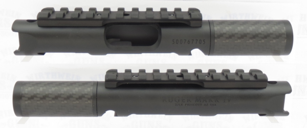Volquartsen 3.5" Lightweight Carbon Fiber Barrel Upper for Ruger Mark IV, Black *NON-Threaded* VF4CF-6-0007
