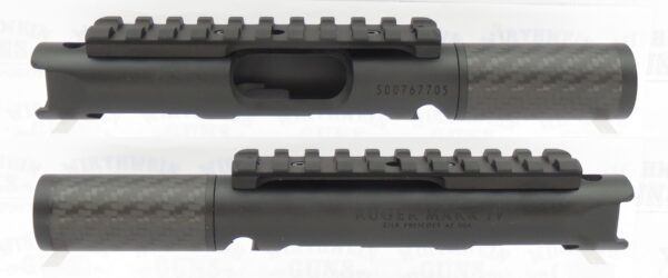 Volquartsen 3.5" Lightweight Carbon Fiber Barrel Upper for Ruger Mark IV, Black *NON-Threaded* VF4CF‑6-0007